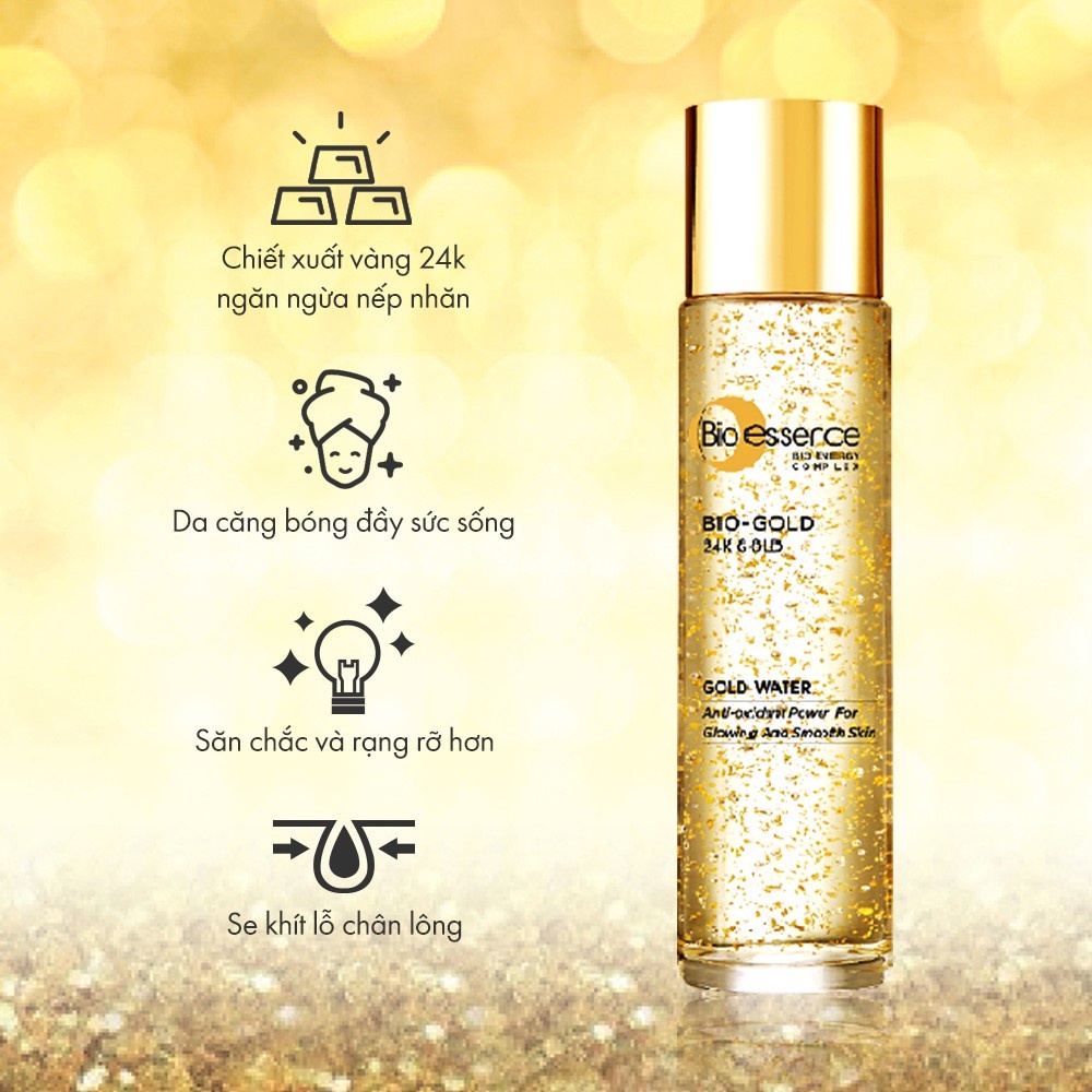 NƯỚC DƯỠNG NGĂN NGỪA LÃO HOÁ CHIẾT XUẤT VÀNG 24K BIO-ESSENCE BIO-GOLD GOLD WATER