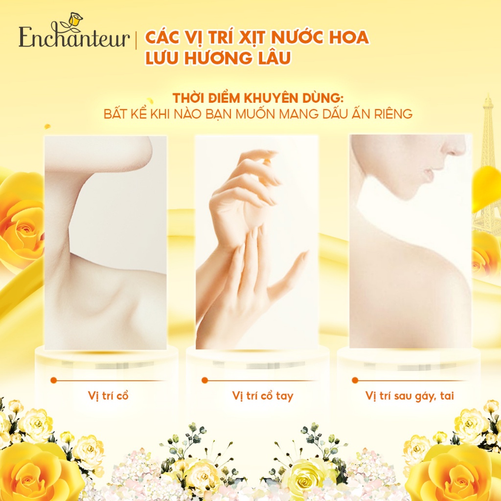 Combo 3 Nước hoa bỏ túi Enchanteur Charming & Delightful & Romantic 18ml/hộp