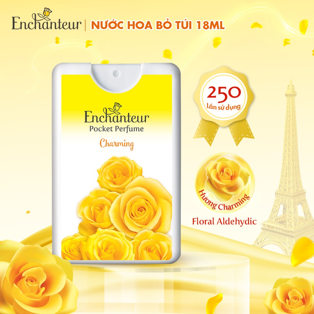 Combo 3 Nước hoa bỏ túi Enchanteur Charming & Delightful & Romantic 18ml/hộp