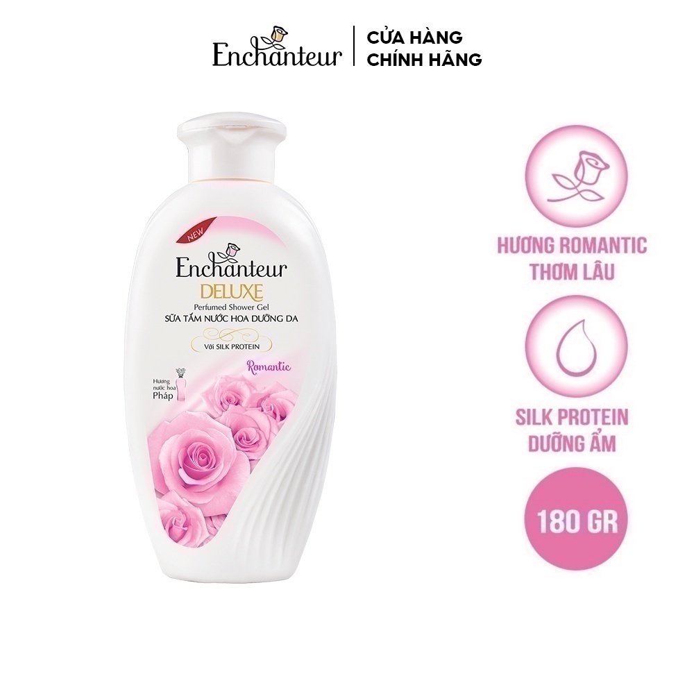 Sữa tắm nước hoa dưỡng da Enchanteur Romantic 180gr