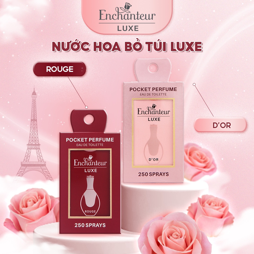 Combo 2 Nước hoa bỏ túi cao cấp Luxe Rouge/D'or/Rouge+D'or 18ml