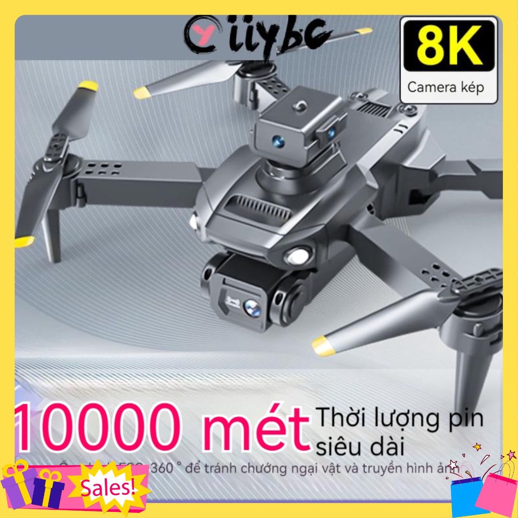 Máy Bay Điều Khiển Từ Xa mini Chuyên Nghiệp Độ Nét Cao - Máy Bay Điều Khiển Từ Xa - Với camera 8k pixel (Tặng ôtô)