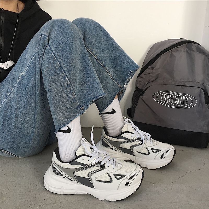 Giày thể thao nữ thoáng lưới phối màu siêu êm phong cách ulzzang thời trang mới