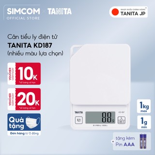 Cân tiểu ly nhà bếp điện tử TANITA KD187 1kg, 1g chính hãng nhật bản, dùng làm bánh, hỗ trợ giảm cân