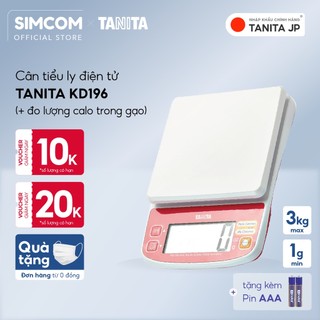Cân tiểu ly điện tử nhà bếp mini Tanita KD196 3kg, 1g chính hãng nhật bản, làm bánh, hỗ trợ giảm cân