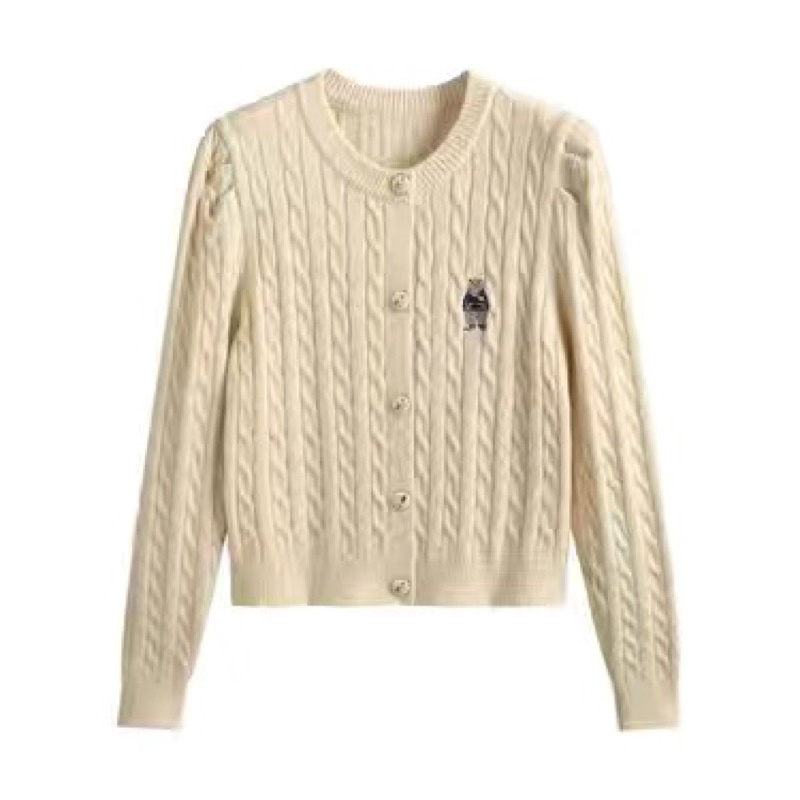 Áo khoác cardigan nữ dệt kim phong cách pháp thời trang thu đông cho nữ