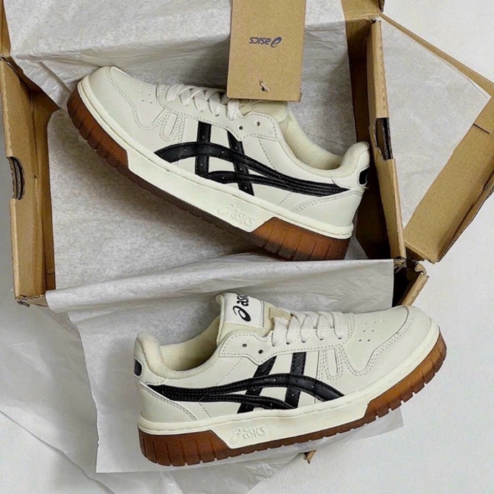 Giày Asics_Court MZ Cream Black Gum Mẫu Mới Nhất Hot Trend Đủ Size Nam Nữ Full Box