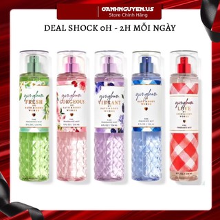 Xịt thơm toàn thân Bath & Body works Gingham các mùi 236ml