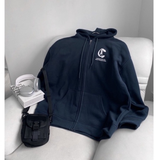 Áo Hoodie Zip Awake Cinder, Áo Khoác nỉ Unisex Nam Nữ Form Rộng In Lụa Cao Cấp, Local Brand Chính Hã