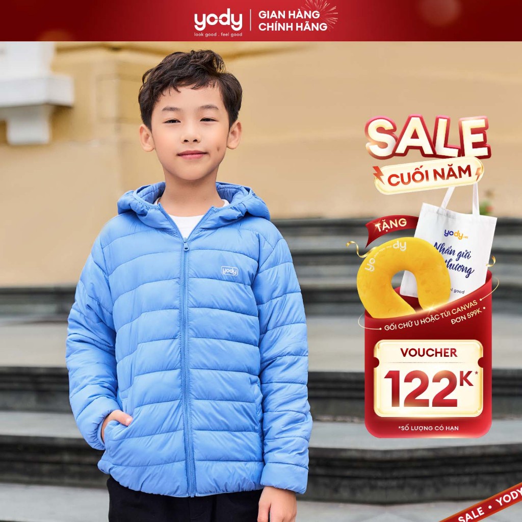 Áo phao trẻ em YODY dòng 3S siêu nhẹ, ấm, gọn thoải mái cho bé PHK5001