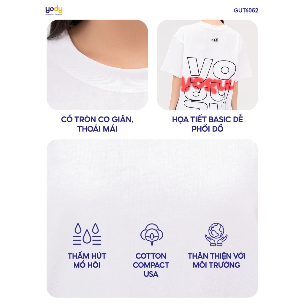 Áo thun Yoguu dành cho Gen Z chất liệu Cotton USA siêu thoáng mát GUT6090