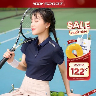 Áo polo thể thao nữ YODY SPORT airycool thoáng mát co giãn đơn giản SAN5002