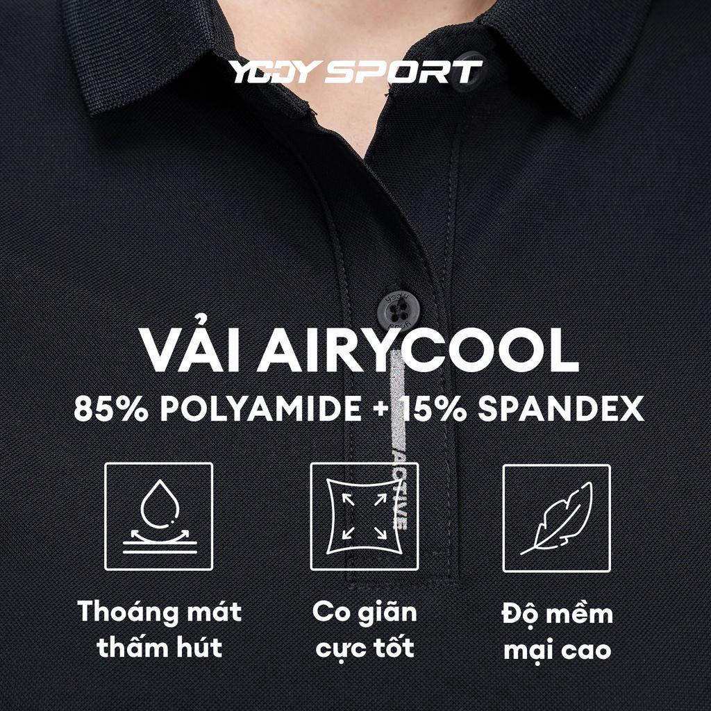 Áo polo thể thao nữ YODY SPORT airycool thoáng mát co giãn đơn giản SAN5002