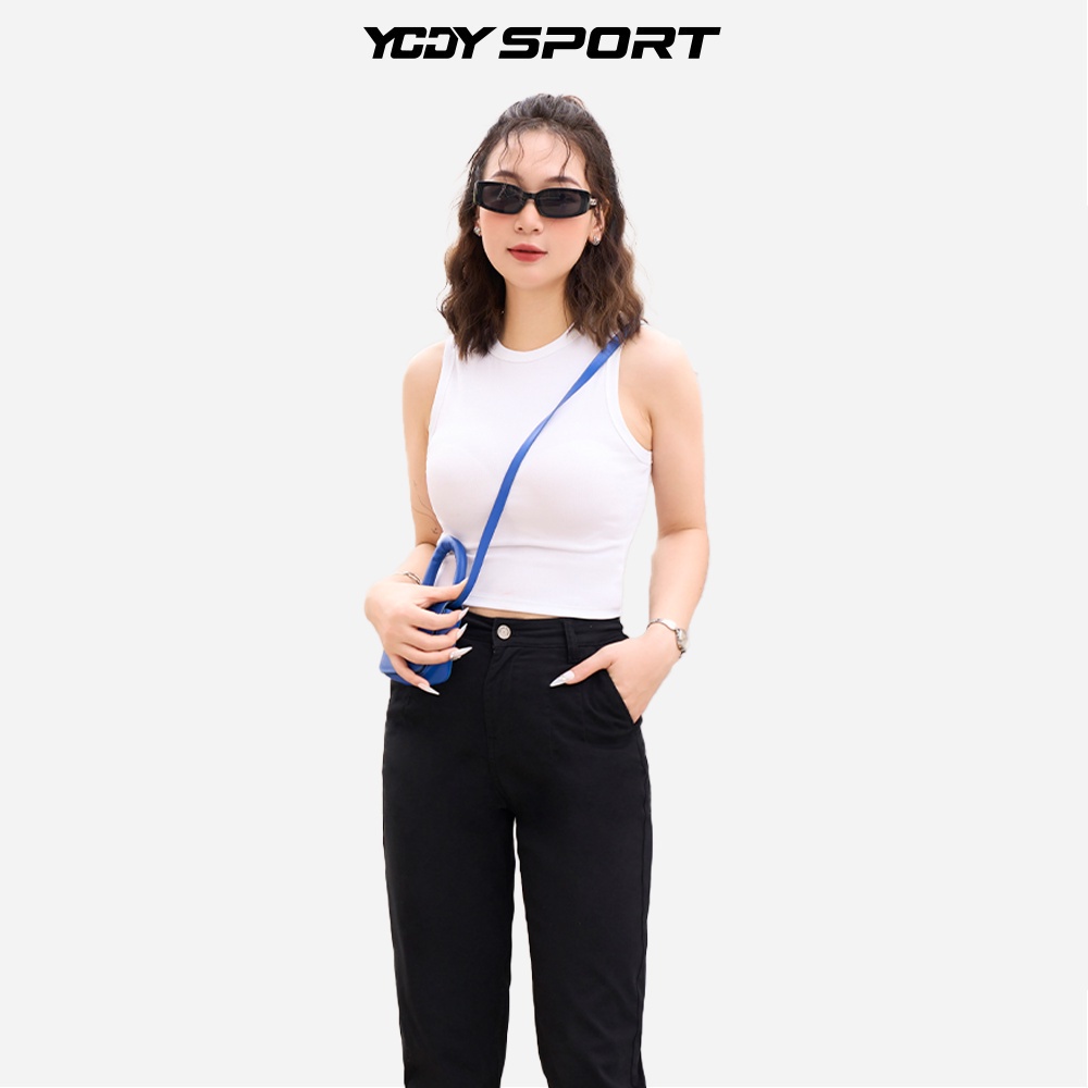 Áo 3 Lỗ Crop Top Nữ YODY SPORT Mền Mại Đứng Form Tôn Dáng BLN6030