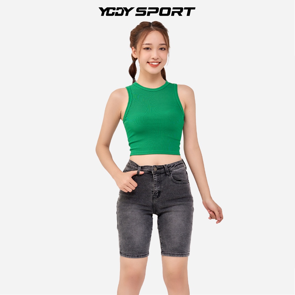 Áo 3 Lỗ Crop Top Nữ YODY SPORT Mền Mại Đứng Form Tôn Dáng BLN6030