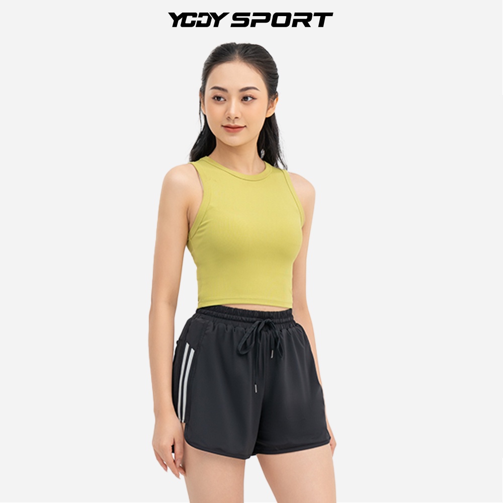 Áo 3 Lỗ Crop Top Nữ YODY SPORT Mền Mại Đứng Form Tôn Dáng BLN6030