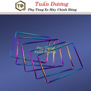 Khung Biển Số Xe Máy Titan 7 Màu TD Titan Dày Dặn [ Cao Cấp ] - Bộ Ốp Khung Biển Số Lắp Tất Cả Các Dòng Xe Máy Cao Cấp