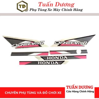 Tem Xe DREAM Kèm Tem Thông Số ( Tem Thái Hồng Dream 2)-Tem Dream Thái Hàng Đẹp Lắp Cả Dream Thái Và Dream Việt Các Đời
