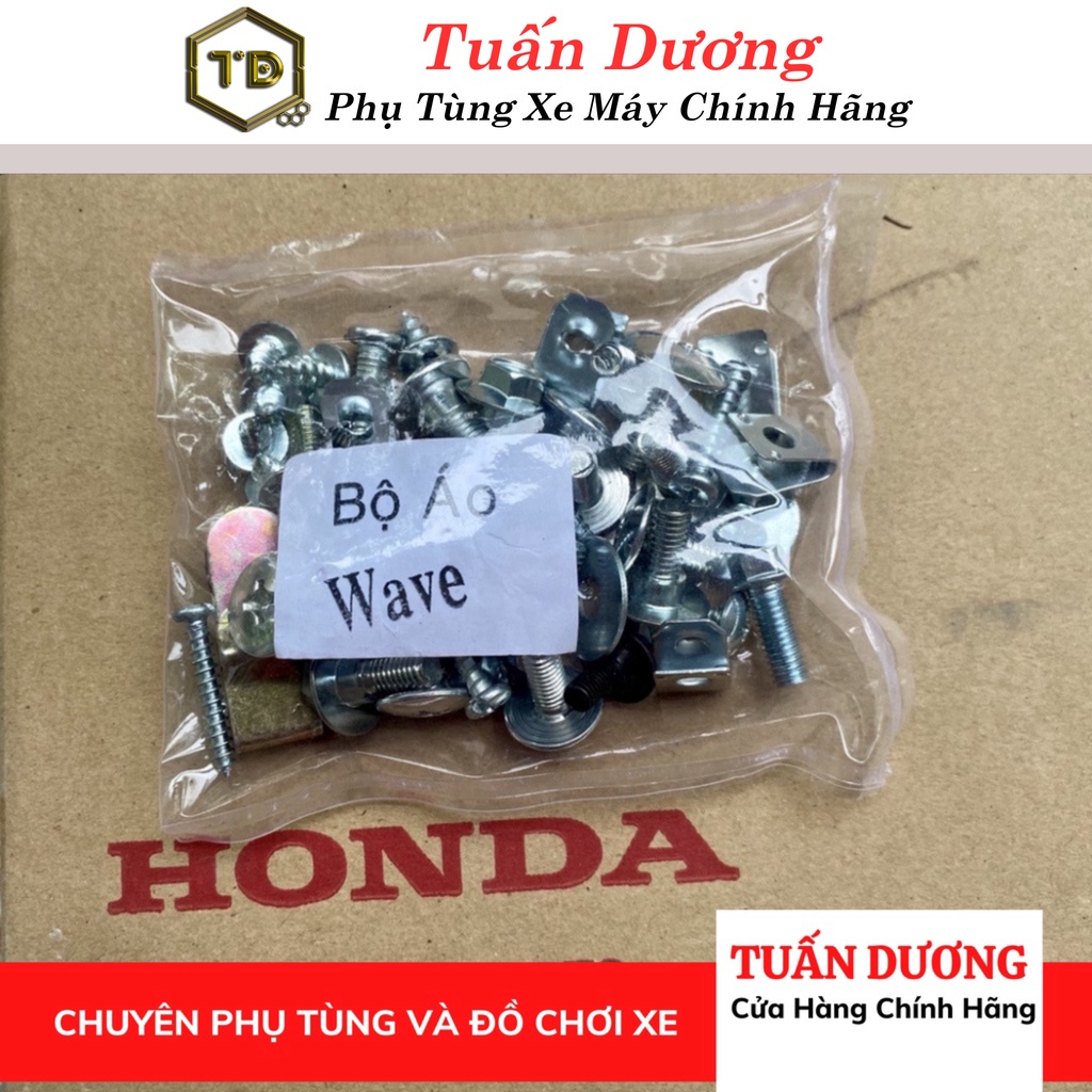 Bộ Ốc Dàn Áo Dream Wave Chống Han Rỉ Chuẩn Zin 99% - Ốc Vít Bộ Nhựa Dàn áo Xe Máy Honda Dream Wave