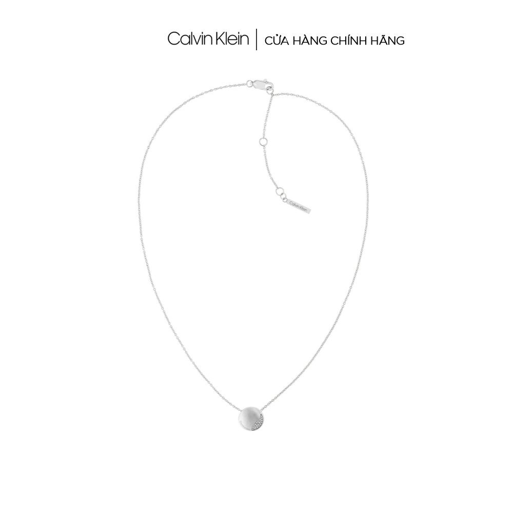 Dây chuyền Calvin Klein Nữ màu Bạc SS22 - Minimal Circular CK 35000143