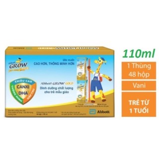 Thùng 48 hộp sữa bột pha sẵn Abbott grow 110ml