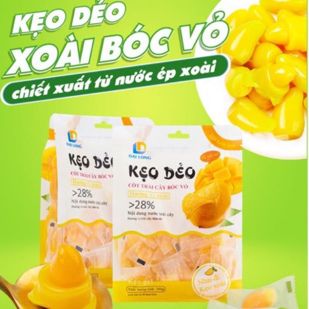 Gói 300gr Kẹo dẻo xoài bóc vỏ Đại Long