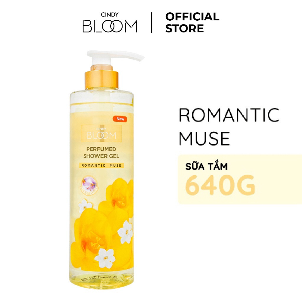 [24.12 - 25.12 - ĐƠN 269K TẶNG QUÀ 0Đ] Sữa tắm nước hoa Cindy Bloom Romantic Muse hương quyến rũ lãng mạn 640g