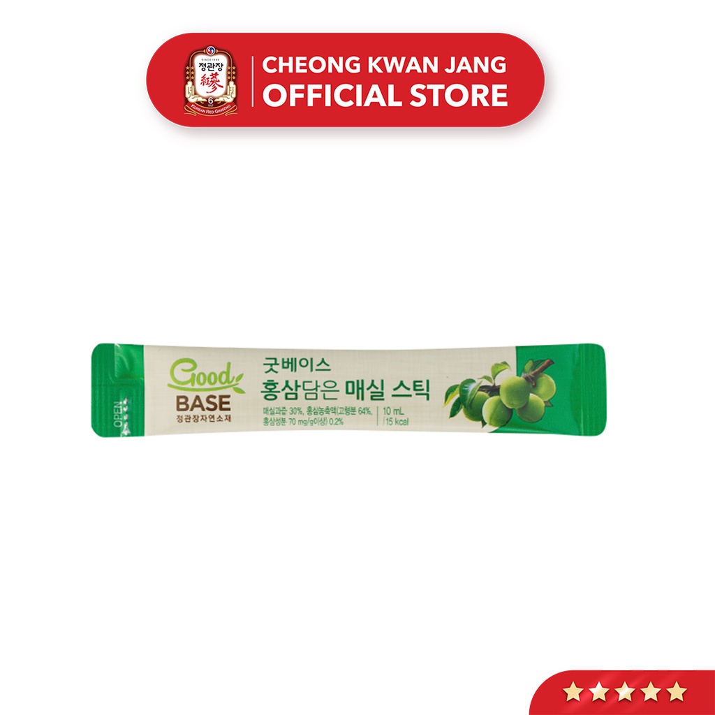 Nước Hồng Sâm Goodbase Mơ Xanh KGC Cheong Kwan Jang (10ml x 10 gói)