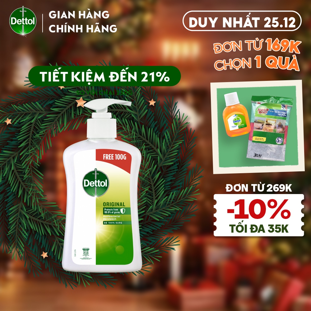 NƯỚC RỬA TAY DETTOL KHÁNG KHUẨN – CHAI 500G SIÊU TIẾT KIỆM