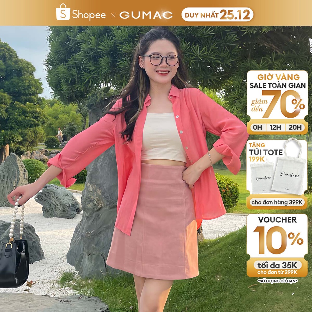 Áo sơ mi nữ phom suông nhiều màu YA18