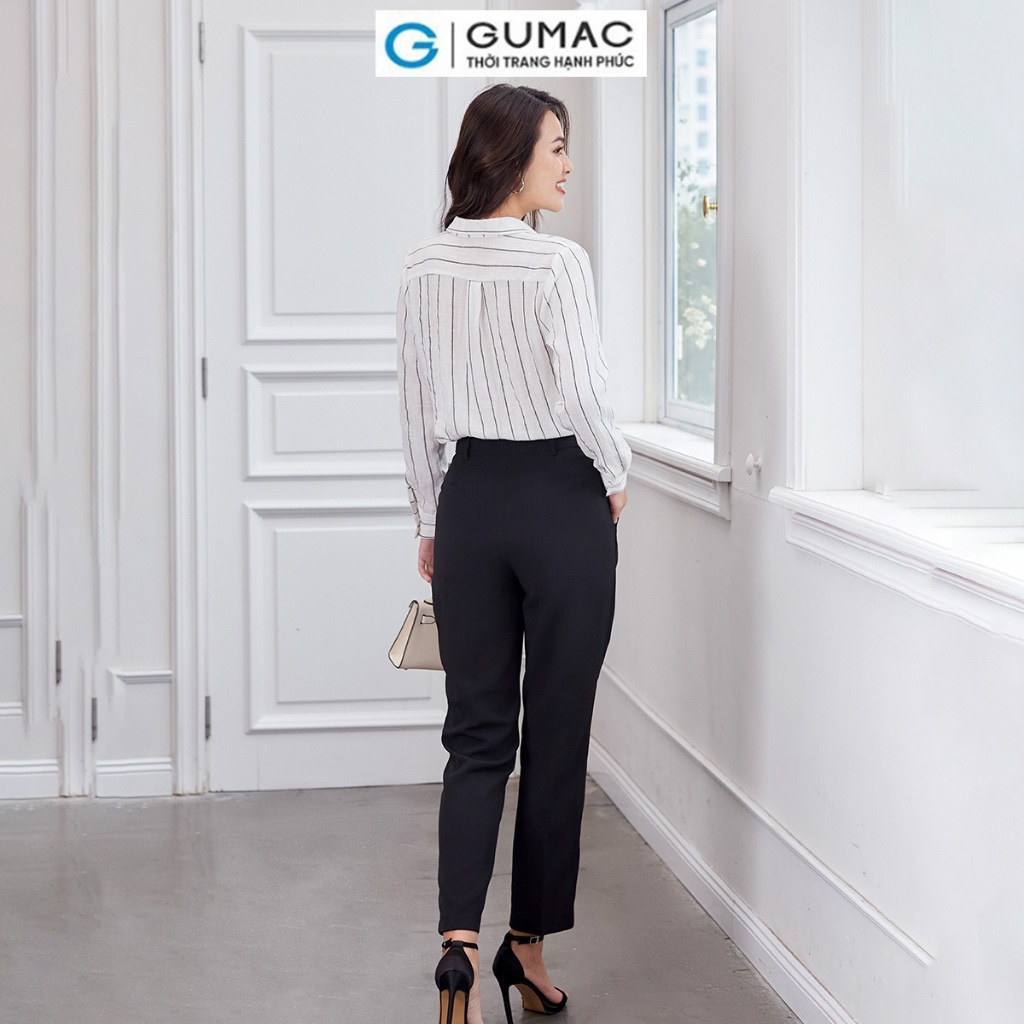 Quần tây nữ ống đứng túi kiểu công sở thời trang GUMAC LQD1201