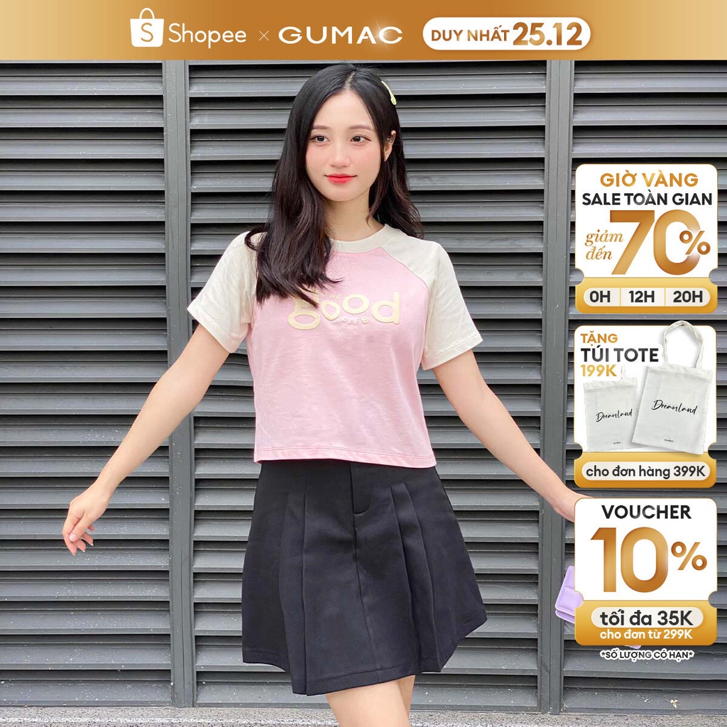Chân váy nữ dáng A xếp ly YA24