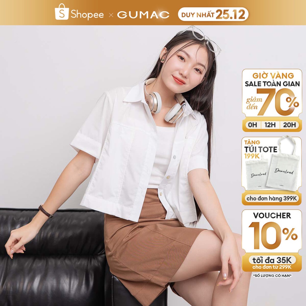 Áo sơ mi nữ phom lửng nhiều màu YA38