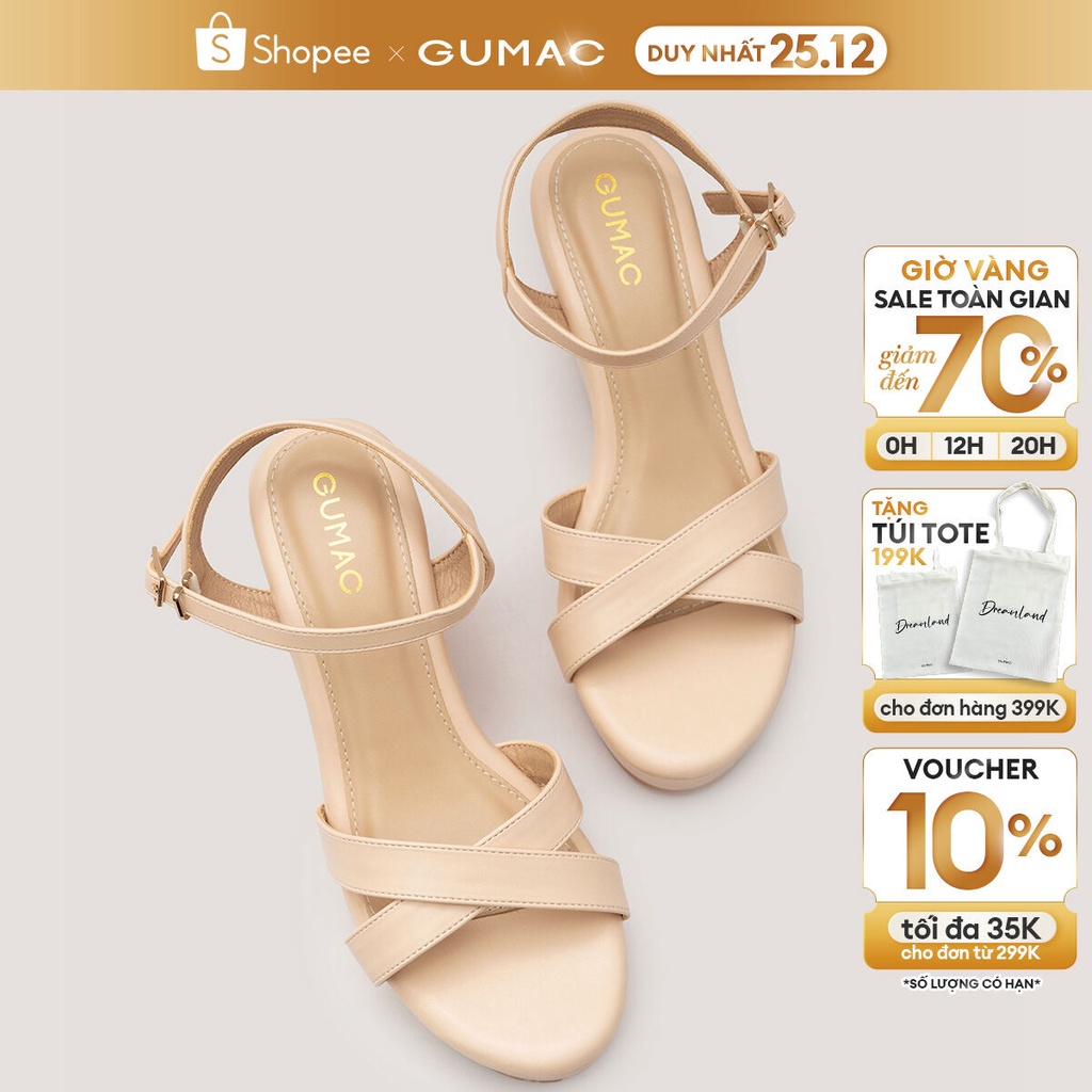 Sandal đế đúp thời trang GUMAC GD12075