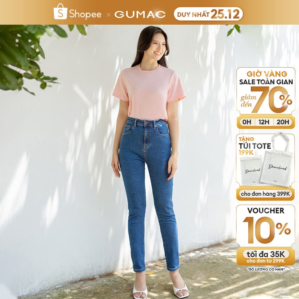 Quần Jeans slim thời trang GUMAC QJD06051