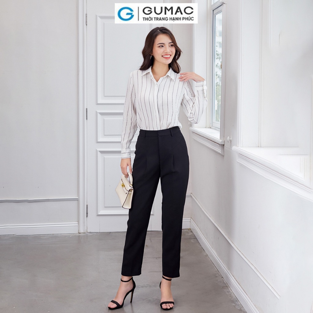 Quần tây nữ ống đứng túi kiểu công sở thời trang GUMAC LQD1201