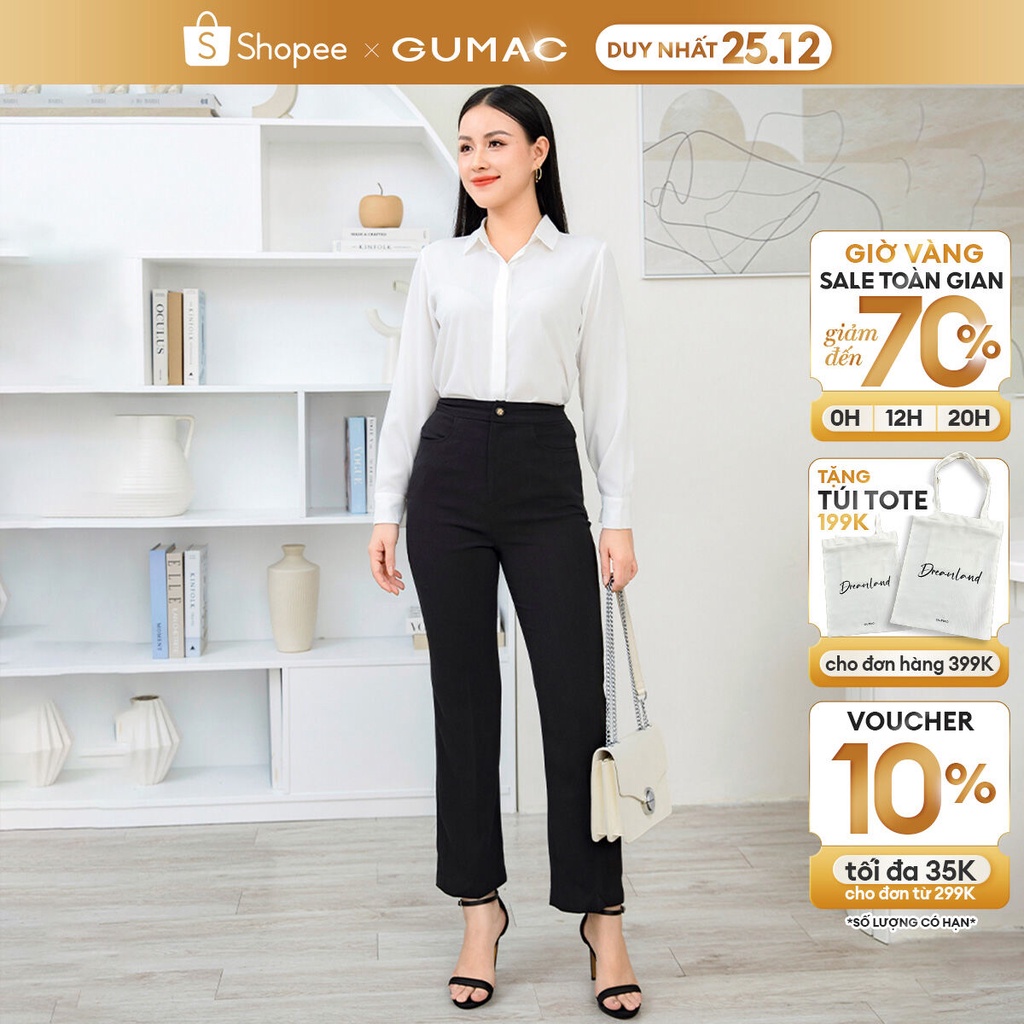 Quần tây ống suông QD11028 thời trang GUMAC