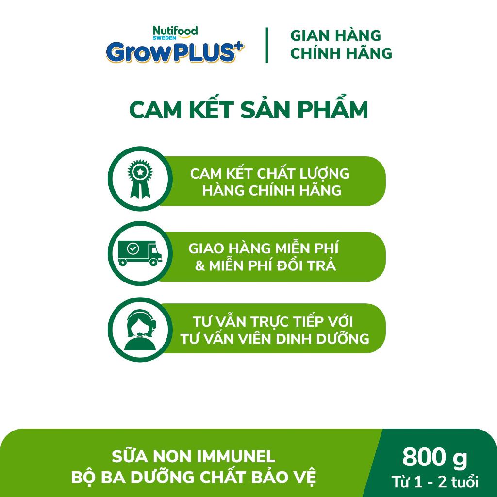 Sữa Bột Nutifood Sweden GrowPLUS+ Sữa Non Immunel từ lon 800 g