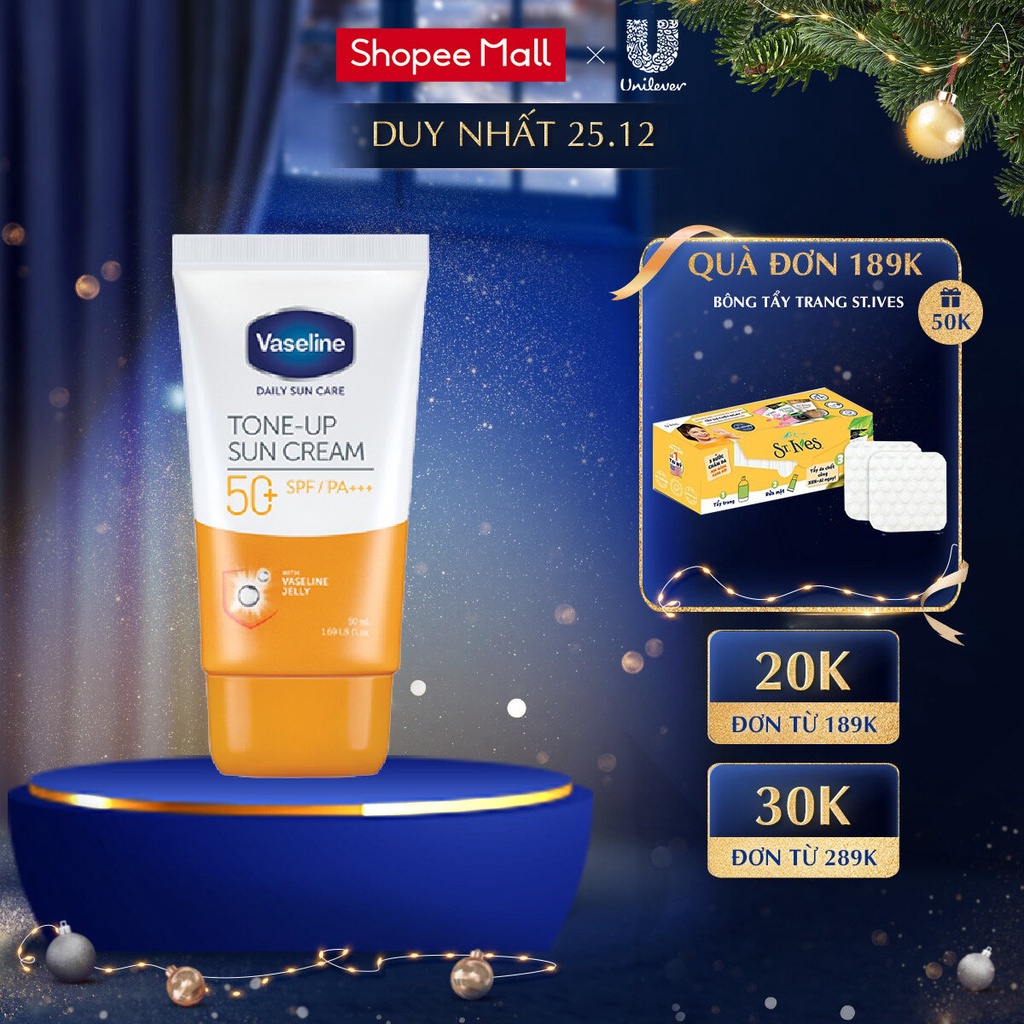 Kem chống nắng Vaseline Tone-up 50ml