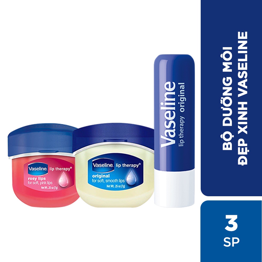 Bộ dưỡng môi đẹp xinh Vaseline