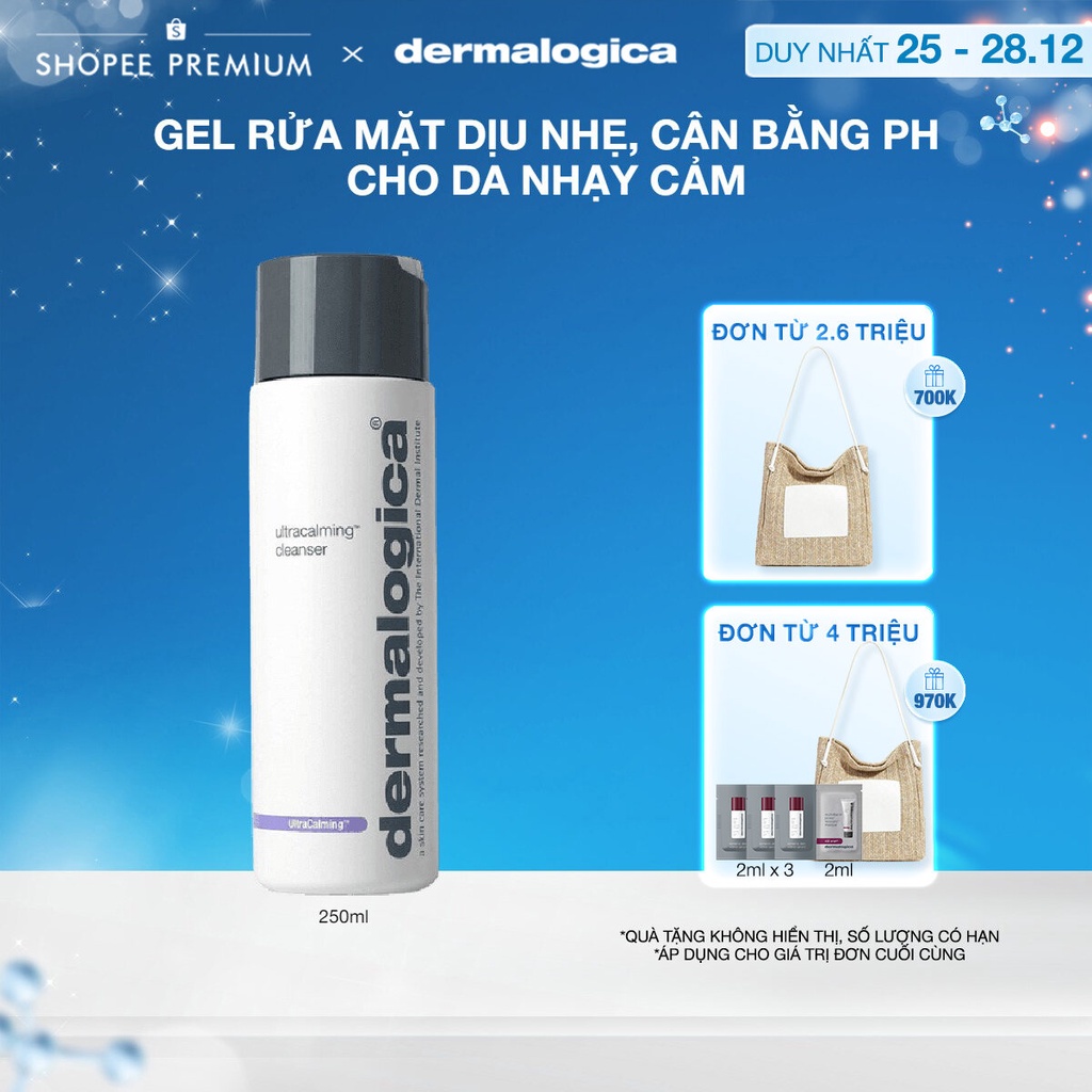 Gel rửa mặt Dermalogica Ultracalming Cleanser dịu nhẹ cho da nhạy cảm 250ml