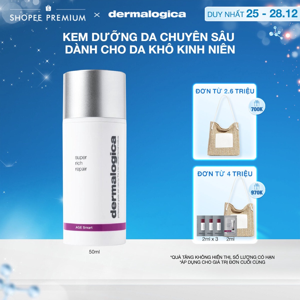 Kem dưỡng Dermalogica Super Rich Repair cấp ẩm chuyên sâu cho da lão hoá 50ml