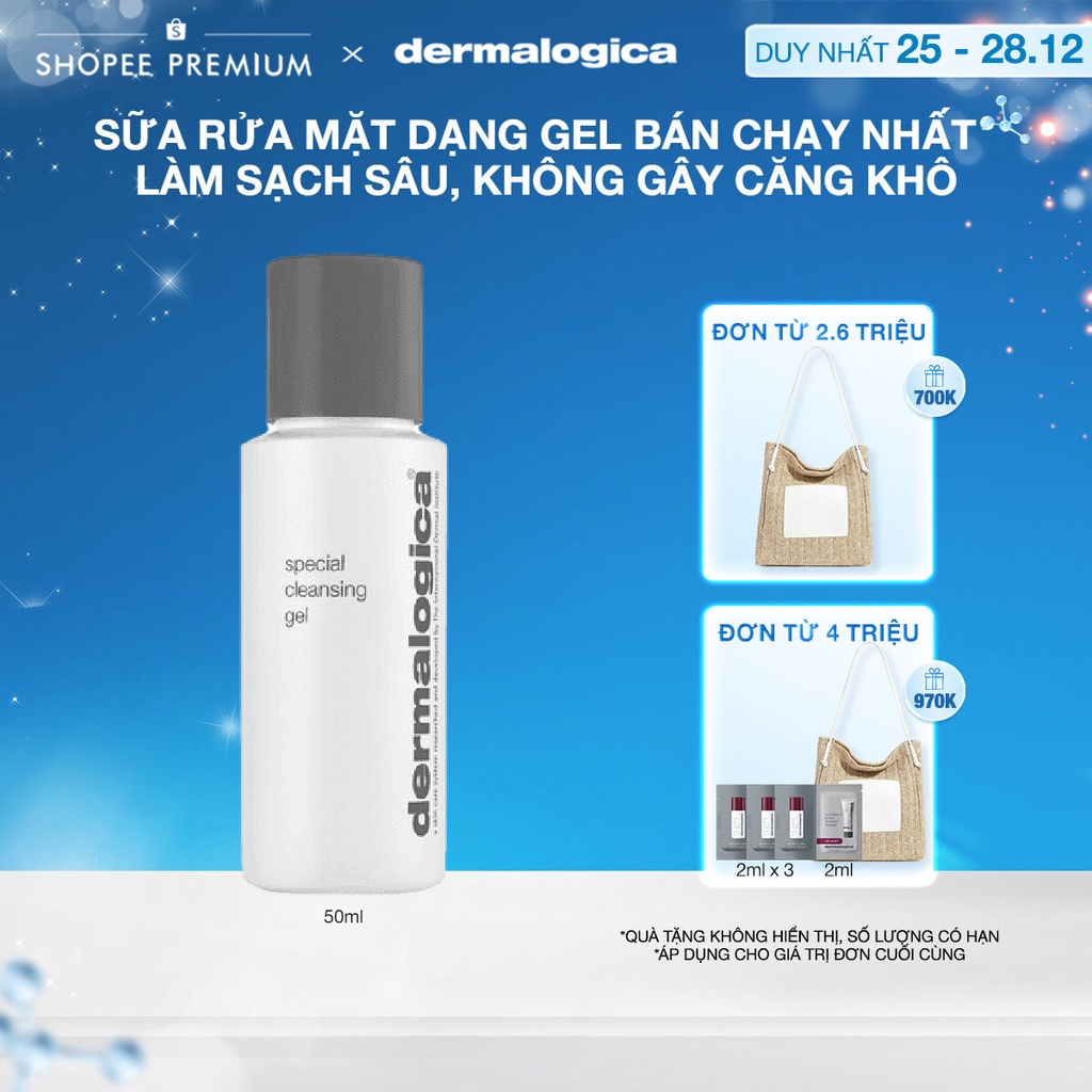 Sữa rửa mặt Dermalogica Special Cleansing Gel lành tính không chứa xà phòng 50ml