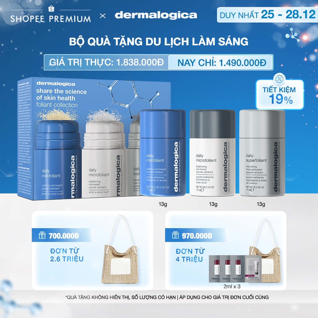 (Bản giới hạn mùa lễ hội) Bộ giải pháp tẩy da chết & làm mịn