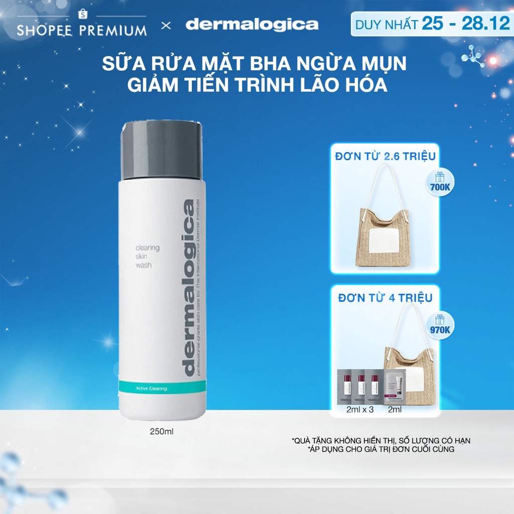 Sữa rửa mặt Dermalogica Clearing Skin Wash dành cho da dầu mụn 250ml