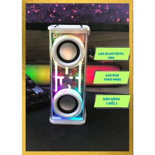 Loa bluetooth a88/v8 trong suốt, loa bluetooth mini a88 chính hãng siêu hay siêu bass bluetooth 5.3 phụ kiện shop chất