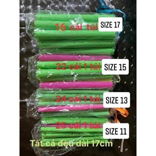 Trục lạnh uốn xoăn xù mì, xoăn hippie dài 17cm