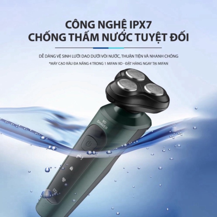 Máy Cạo Râu Đa Năng 9D Shaver, Máy Cạo Râu 4in1 Tặng Kèm 6 Phụ Kiện Cao Cấp Công Nghệ Chống Nước