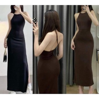đầm yếm hở lưng dáng dài bigsize 40-120kg [D06]