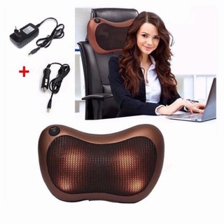 Gối massage cổ vai gáy hồng ngoại , máy massage vai gáy tại nhà
